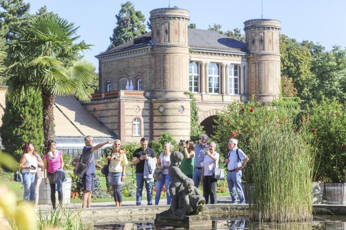 Besucher des Botanischen Gartens