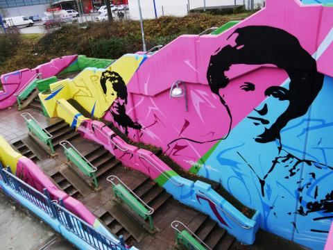 Graffiti und Streetart in der Fächerstadt