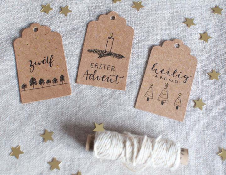 Schere Schrift Papier Geschenkverpackung 5