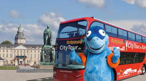 Kai der Hai im HoHo Bus