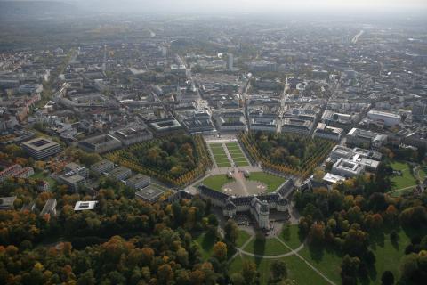 Luftbild Fächergrundriss